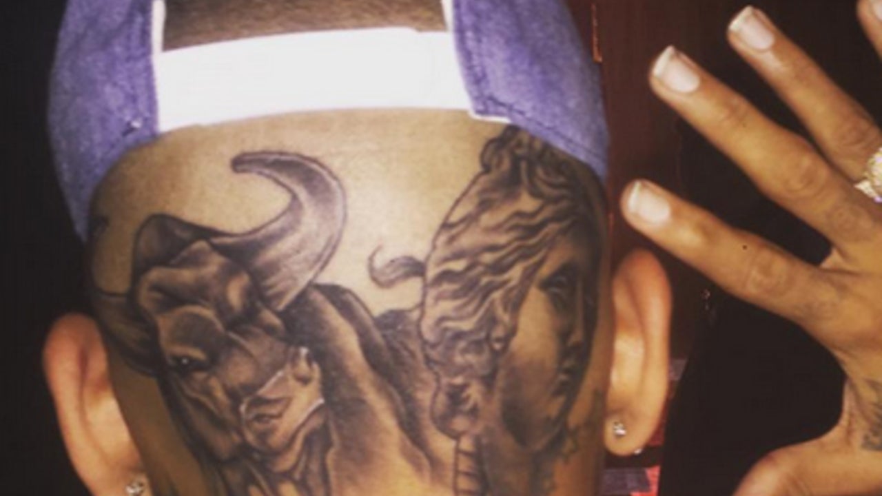 Move Over, Ed Sheeran! Chris Brown Just Got A New Huge Tattoo |  Entertainment Tonight, image size:1280x720