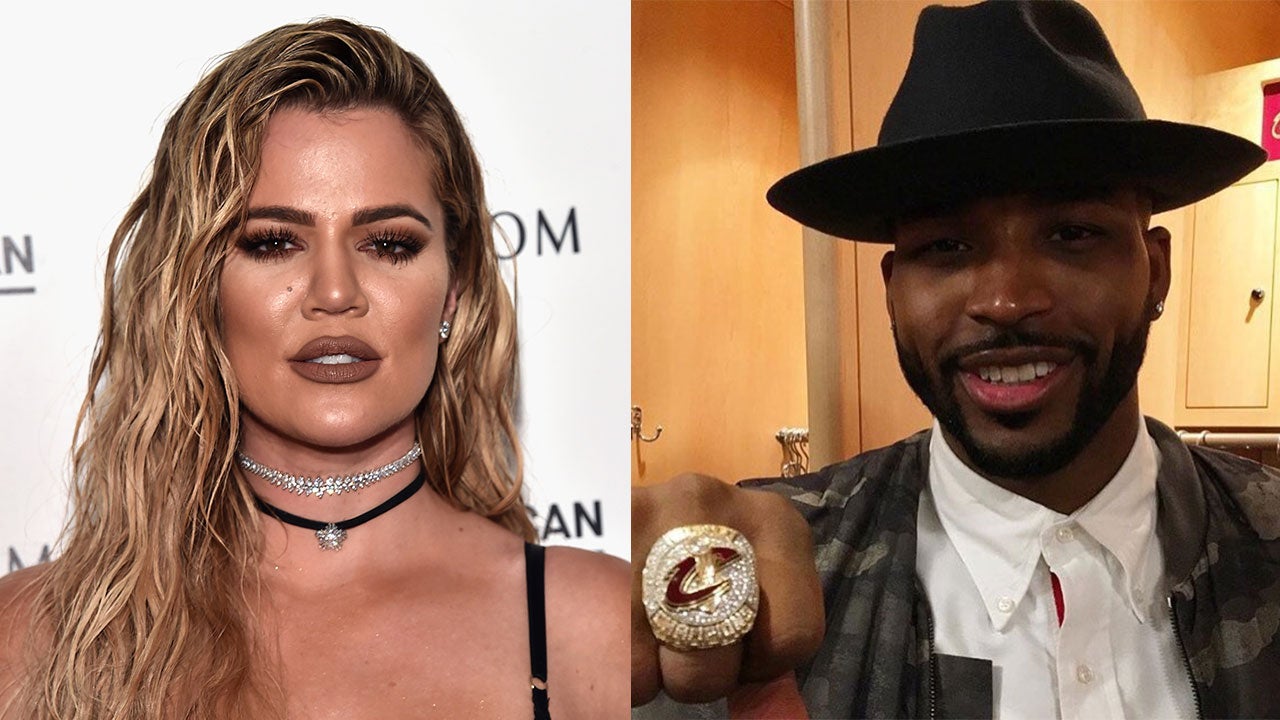 Khloe Kardashian Joins Boyfriend Tristan Thompson in Cleveland as He