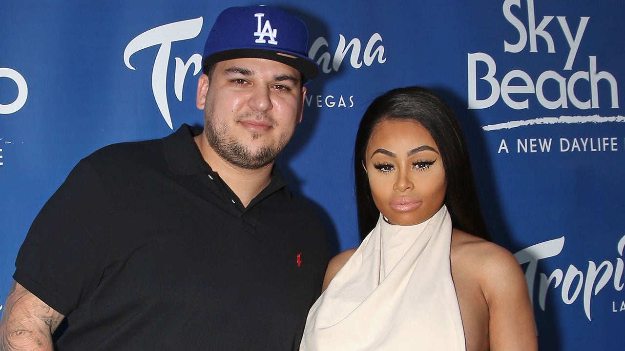 Rob Kardashian Celebrates OneYear Anniversary With Blac Chyna in Sweet