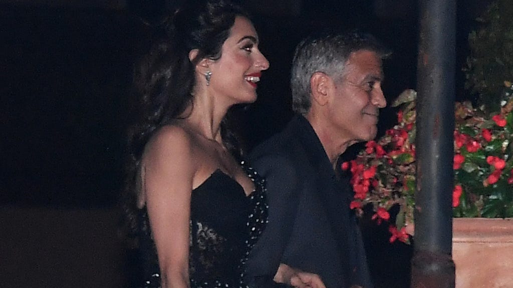 George and Amal Clooney in Venice