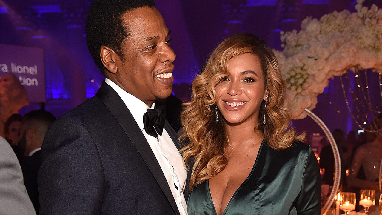 Beyonce and Jay-Z attend Rihanna's Diamond Ball
