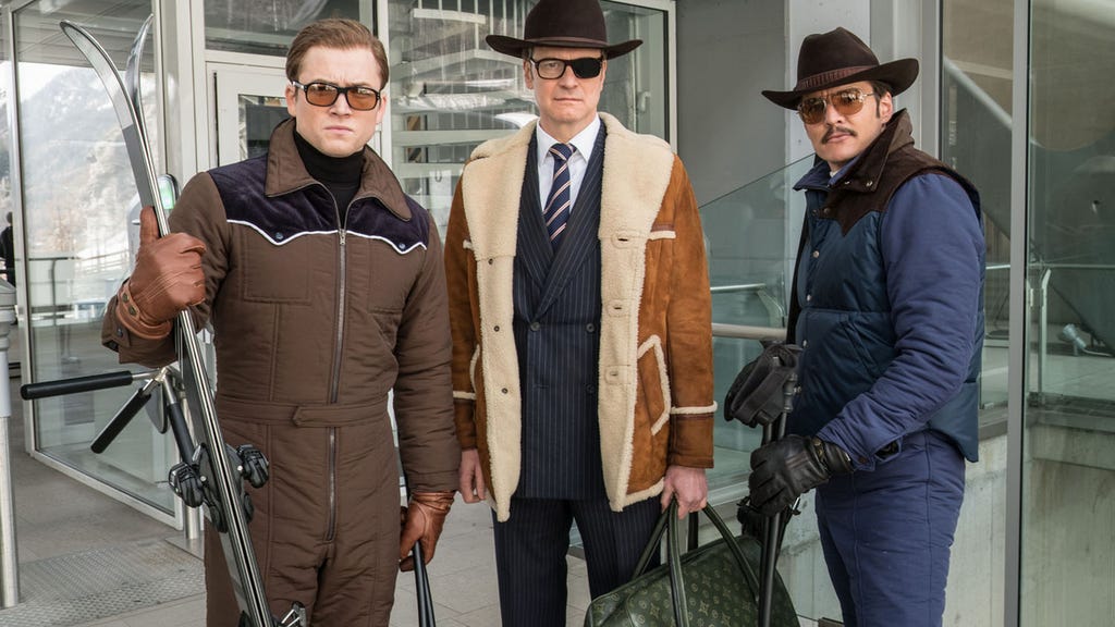 Taron Egerton, Colin Firth, Pedro Pascal in Kingsman: The Golden Circle