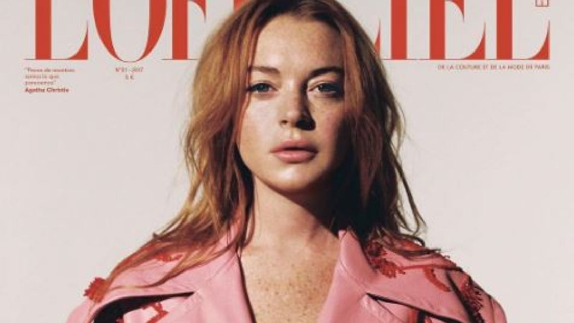 Linsday Lohan on the cover of L'Officiel Spain