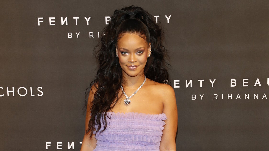 Rihanna at Fenty beauty launch in London