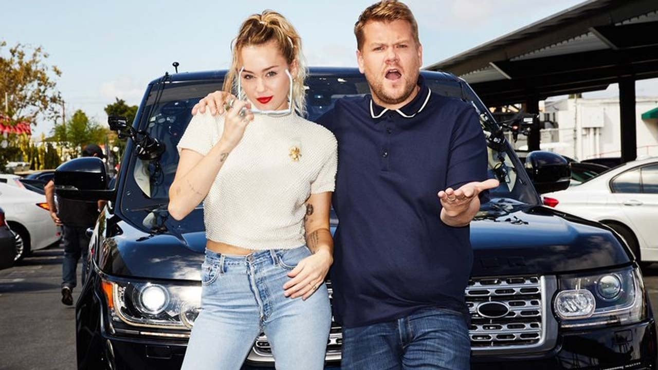 Miley Cyrus and James Corden on Carpool Karaoke