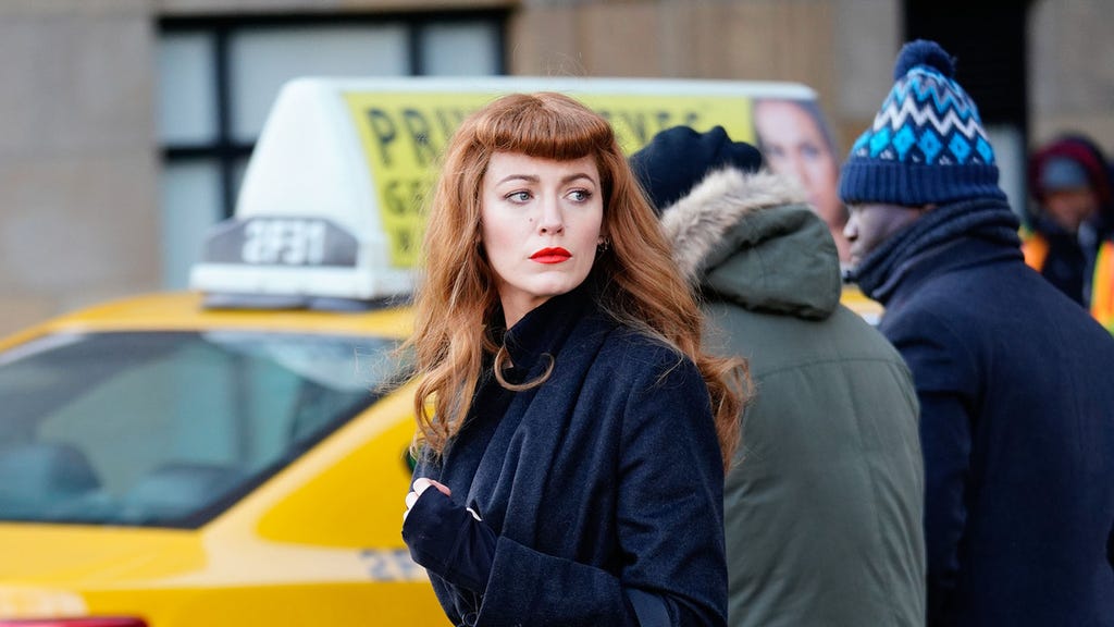 Blake Lively on set in NYC