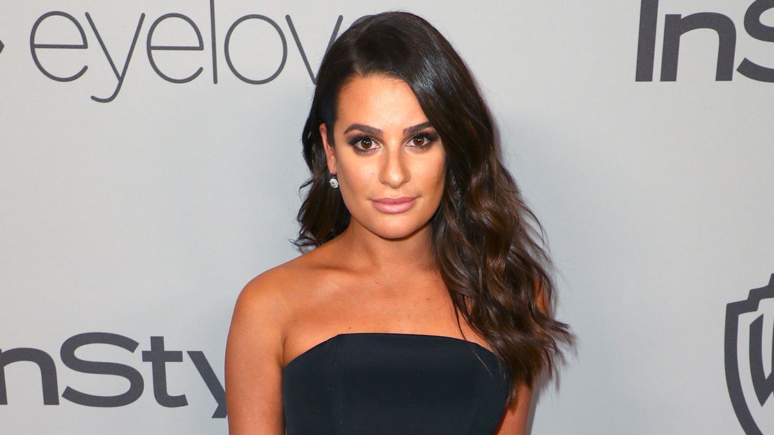 Lea Michele at InStyle party