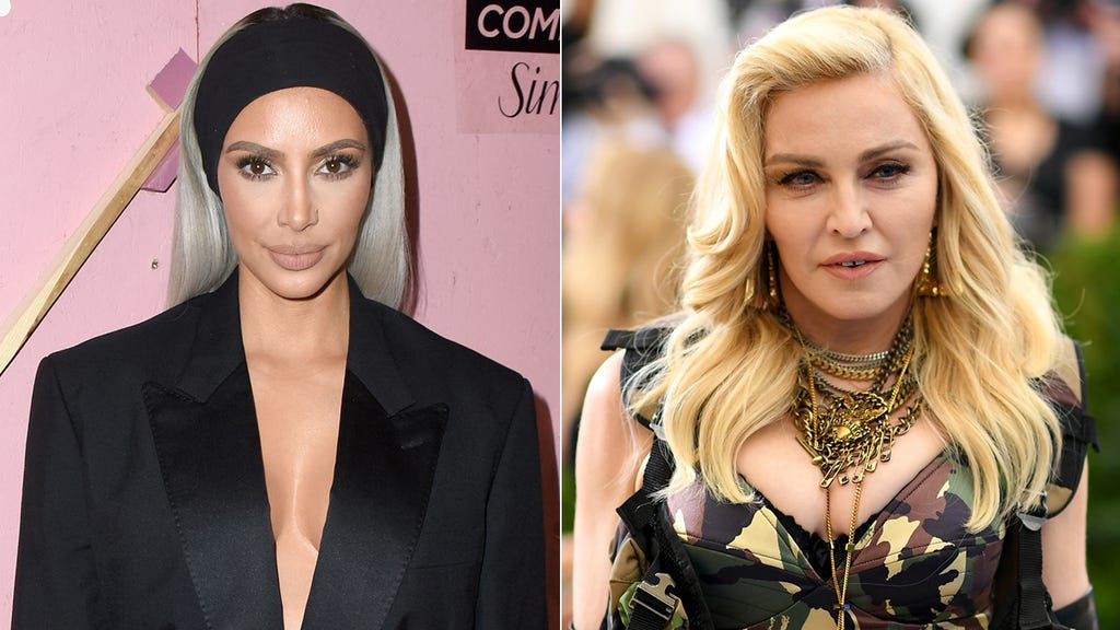 Kim Kardashian and Madonna