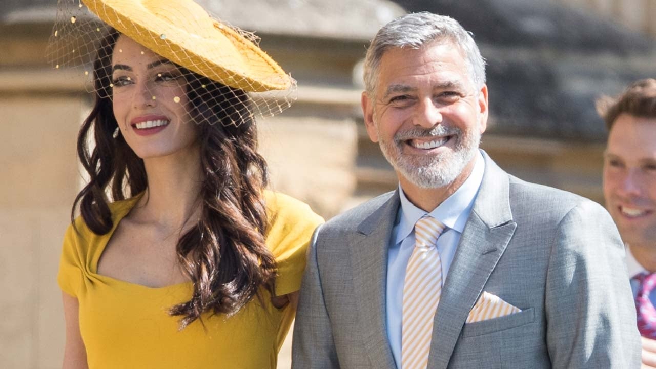George and Amal Clooney at the Royal Wedding on May 19