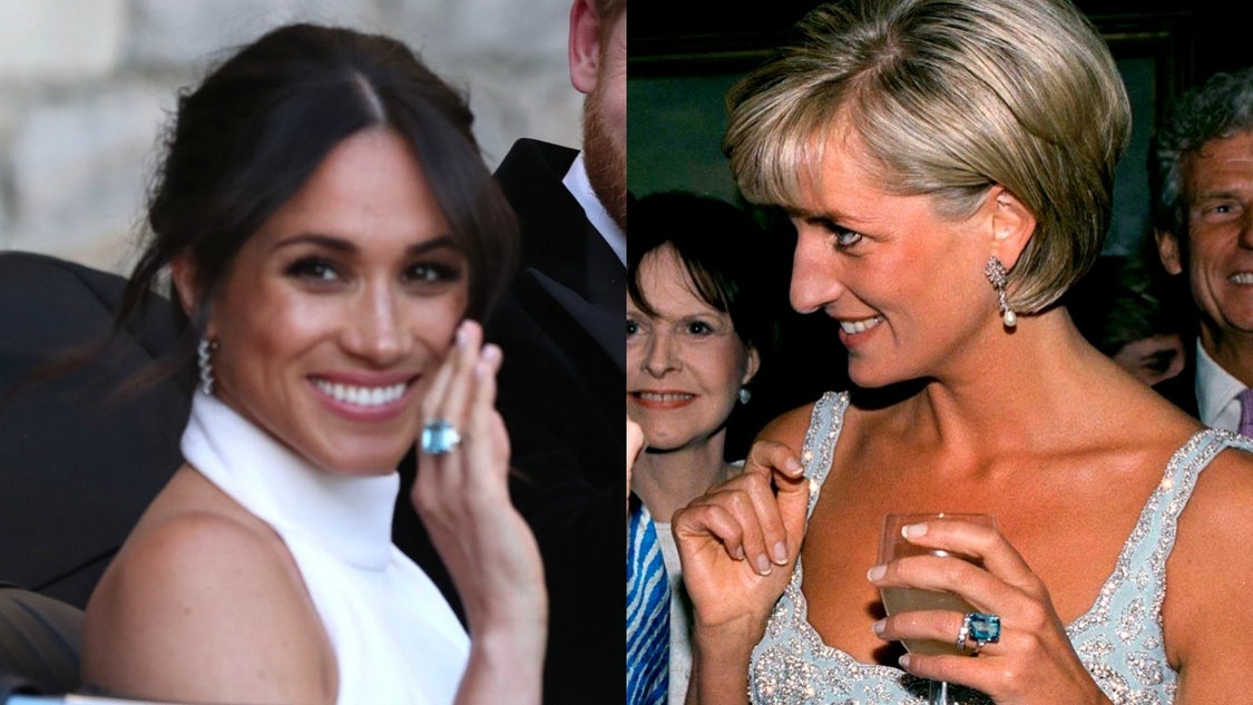 Meghan Markle Princess Diana Ring Split