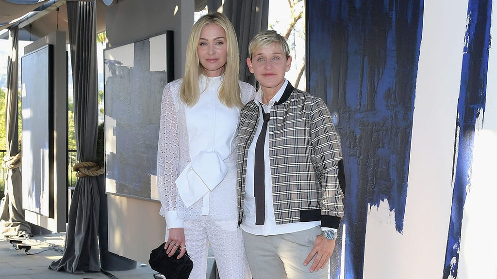 Portia de Rossi and Ellen DeGeneres