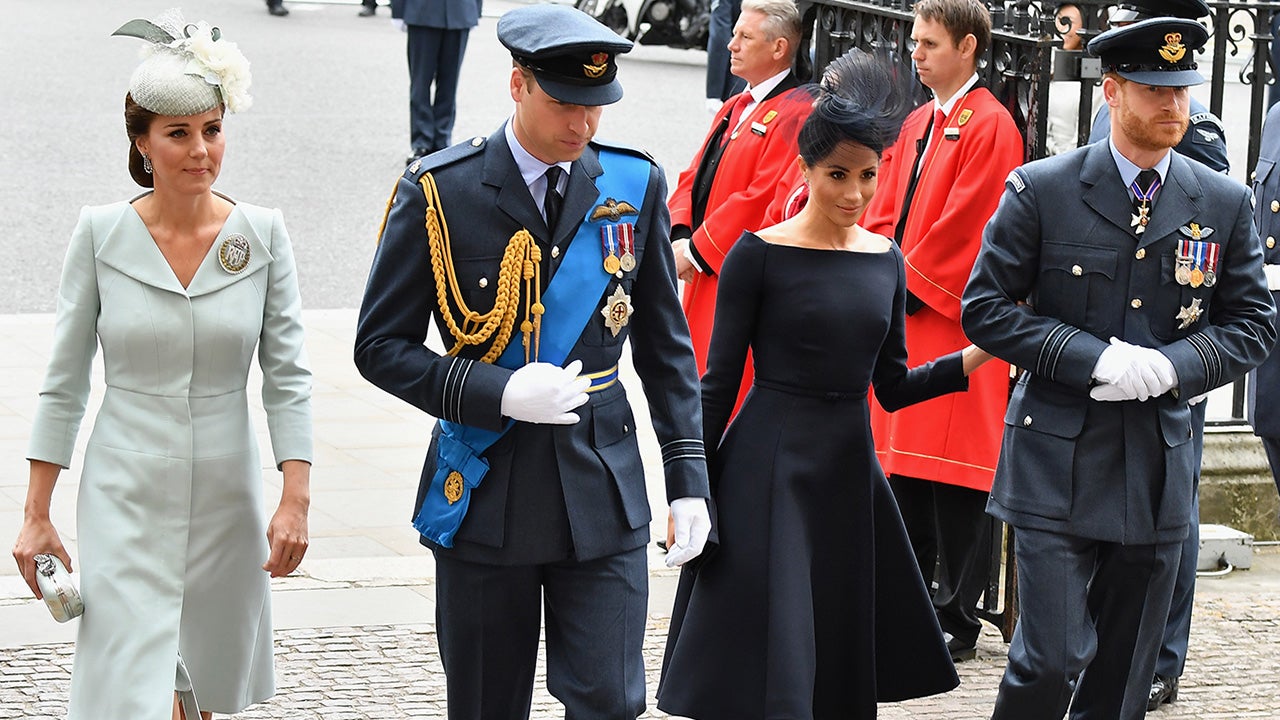 Meghan Markle and Prince Harry Attend Service With Prince William and ...