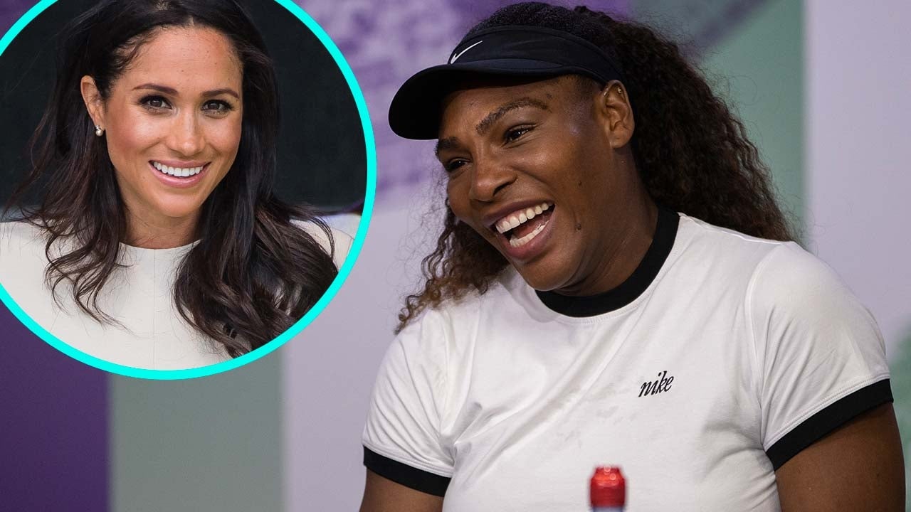 Serena Williams and Meghan Markle, Duchess of Sussex (inset)