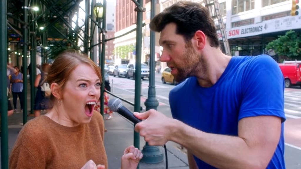 Emma Stone Billy on the Street