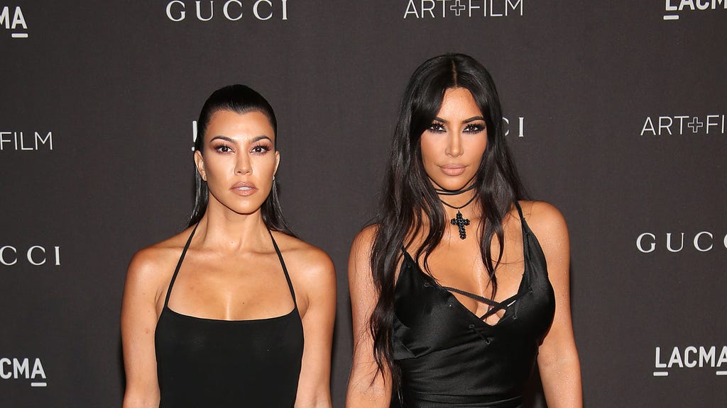 ourtney Kardashian and Kim Kardashian at the 2018 LACMA Art + Film Gala