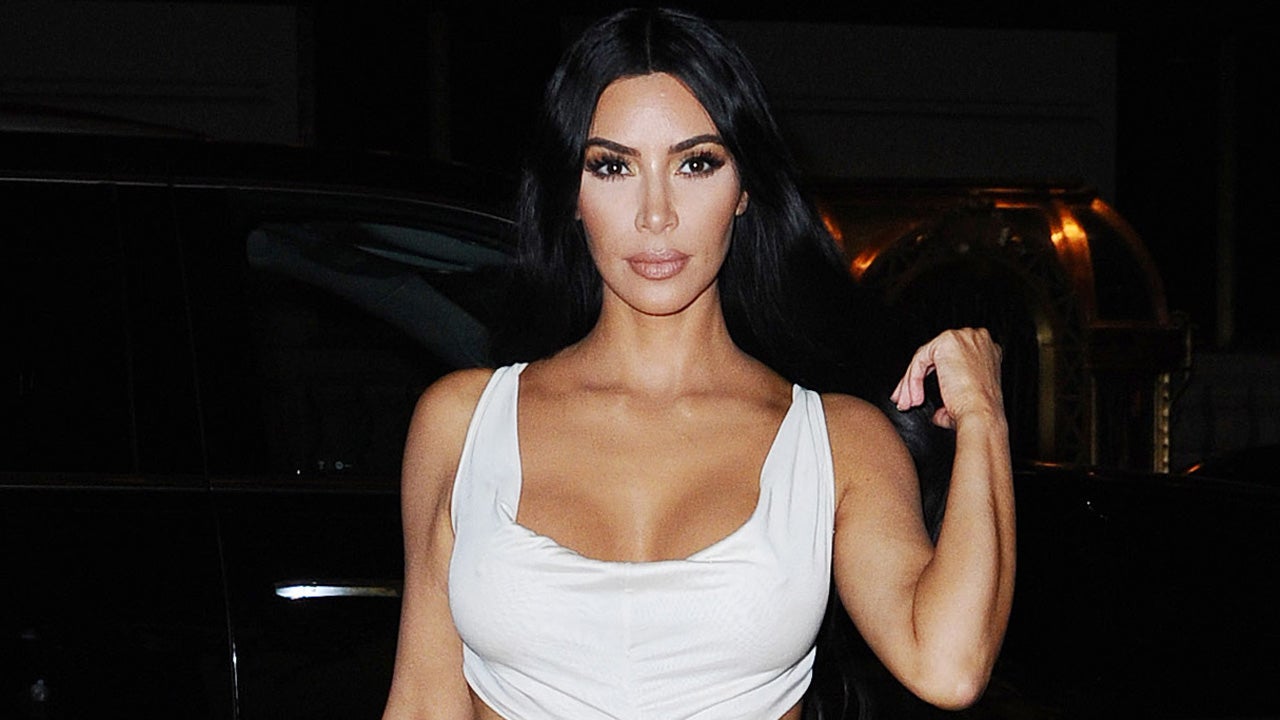 Kim Kardashian Stuns in White Mini-Dress With Her Mini-Me Daughter North |  Entertainment Tonight