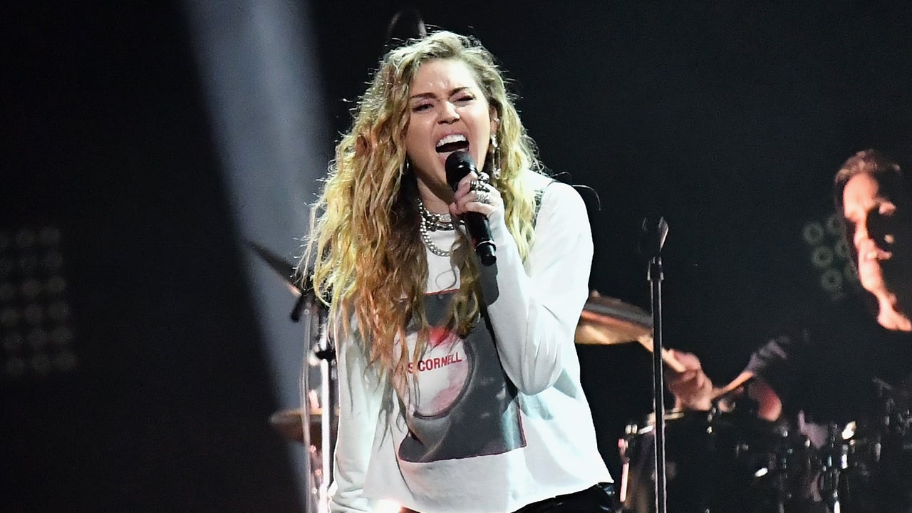 Miley Cyrus at Chris Cornell tribute concert