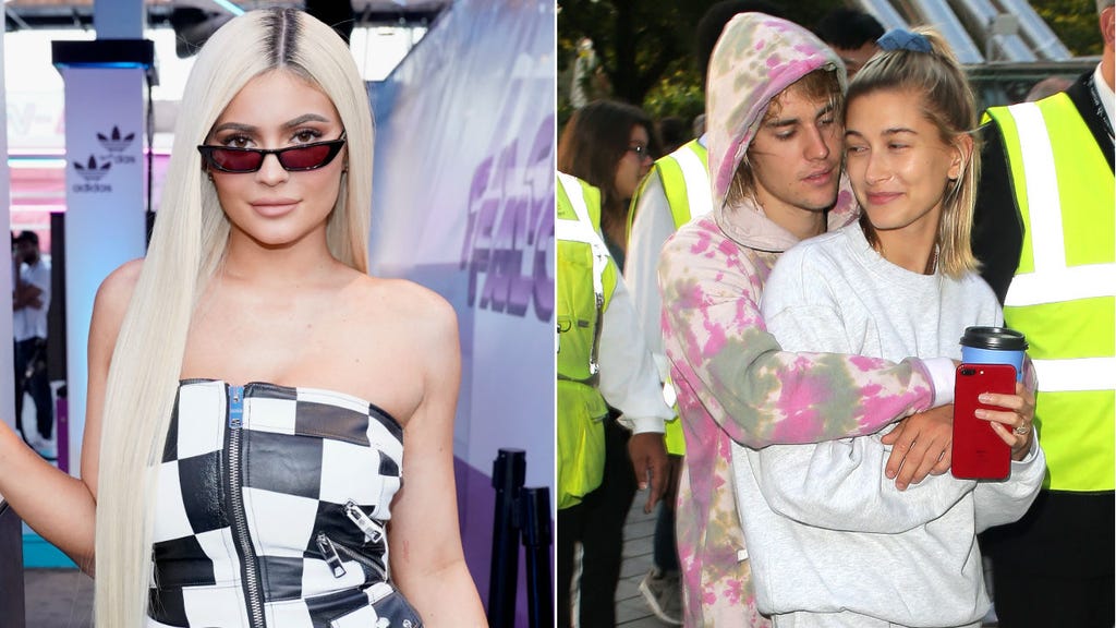 Kylie Jenner, Justin Bieber, Hailey Baldwin