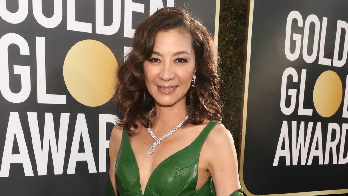 michelle yeoh dress golden globes Rocks Iconic 'Crazy Rich Asians' Ring at and It's Giving Us the Feels michelle yeoh now