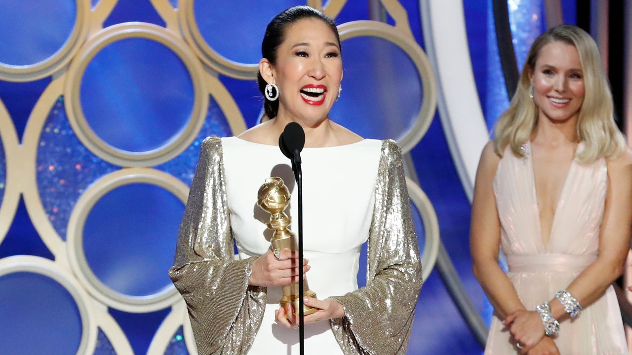 Sandra Oh Tears Up During Emotional Speech After Historic Golden Globe
