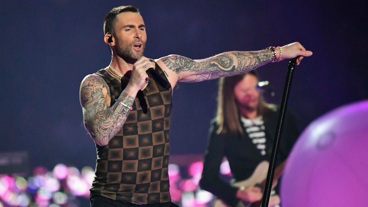 Adam Levine’s Super Bowl Halftime Show Tank Top Is Mocked in Funny