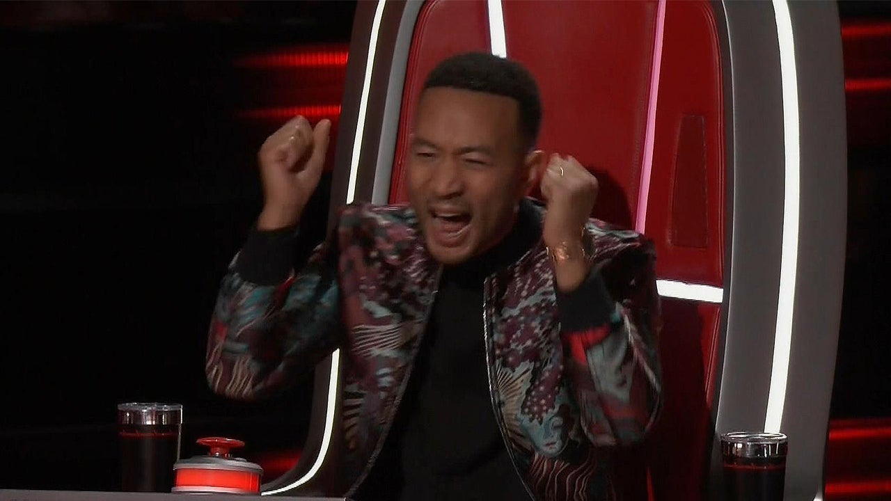 John Legend Gets Blocked by His Fellow Coaches on the First Night of