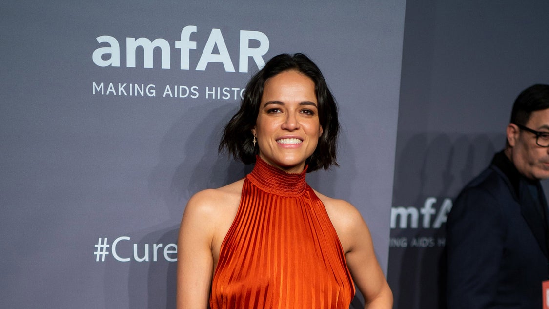 Michelle Rodriguez attends the 2019 amfAR New York Gala at Cipriani Wall Street on February 06, 2019 in New York City.