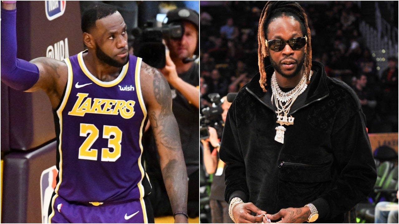 LeBron James 2 Chainz Lakers Nuggets Game