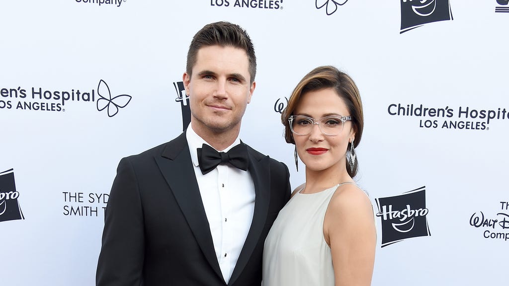 Robbie Amell and wife Italia Ricci 