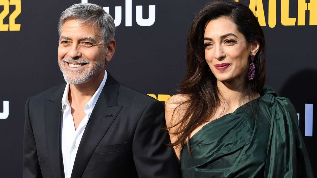 George Clooney and Amal Clooney at the premiere of 'Catch-22' in Hollywood on May 7.