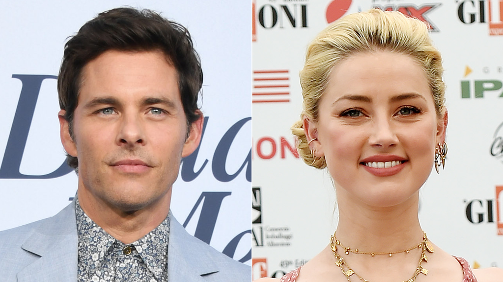 James Marsden and Amber Heard