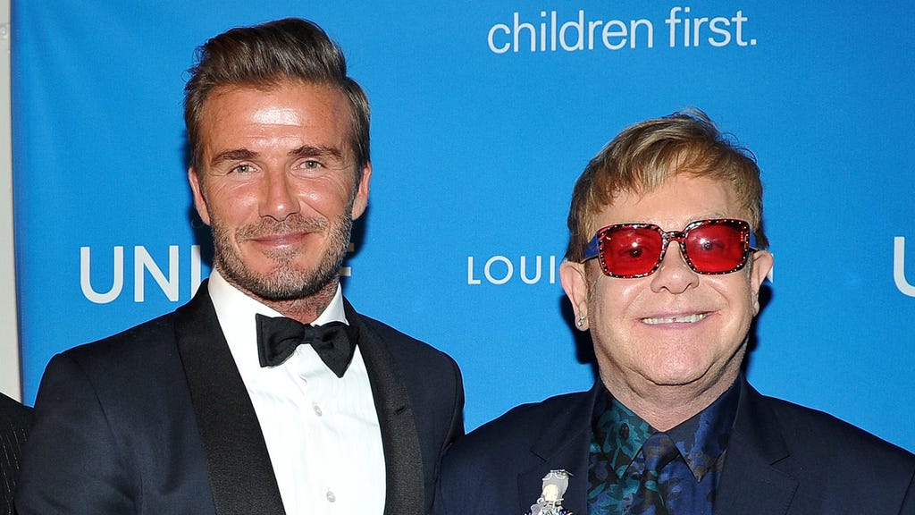 David Beckham Elton John