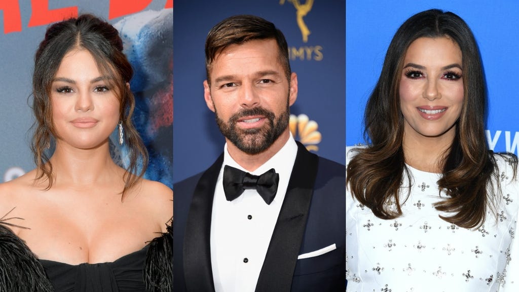Selena Gomez Ricky Martin Eva Longoria Querida Familia Latina