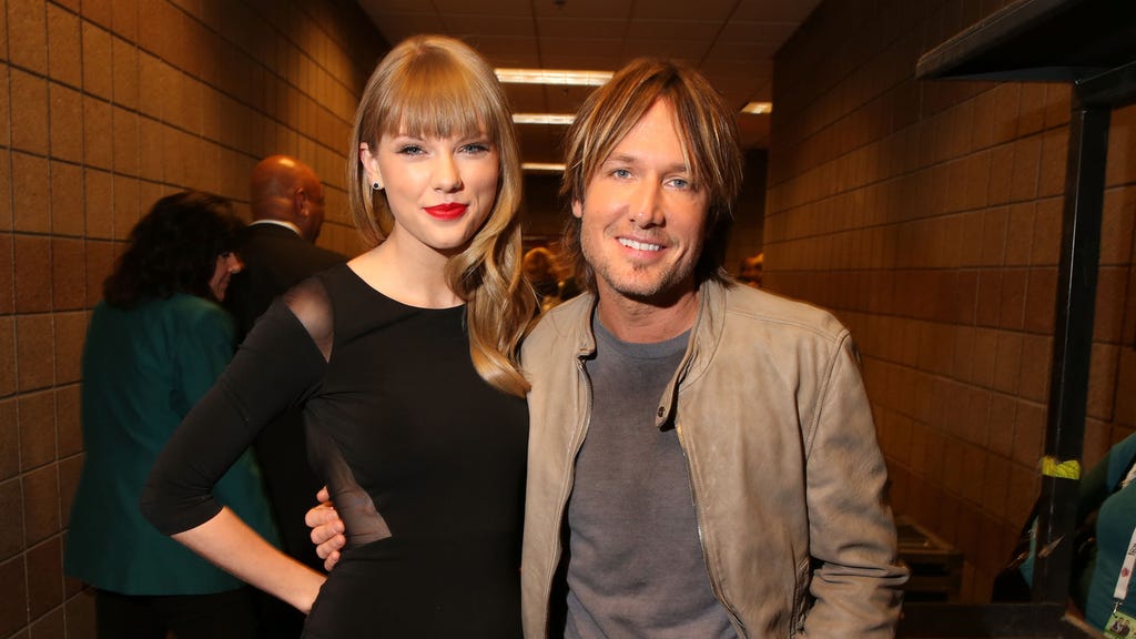 Taylor Swift and Keith Urban