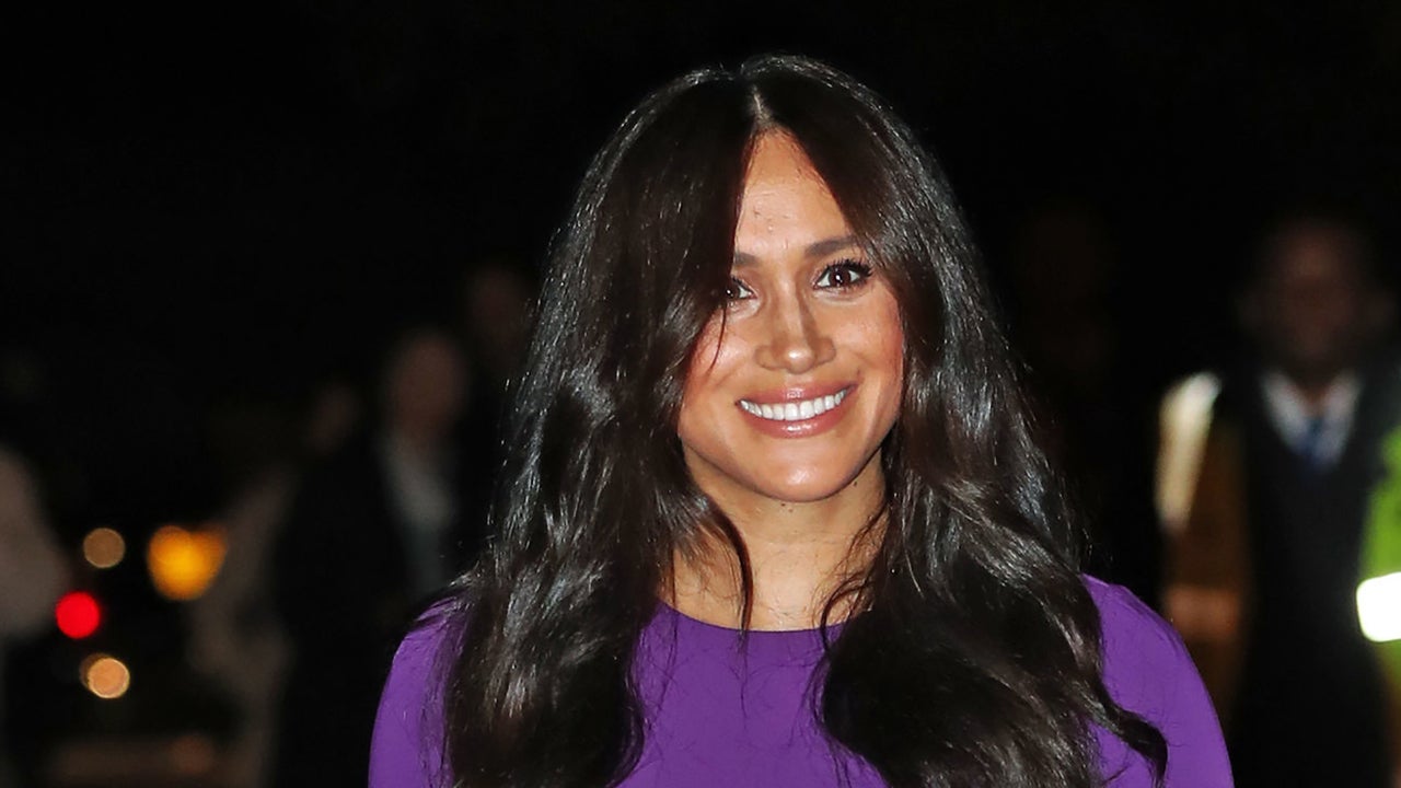 meghan markle purple dress Meghan Markle Takes Her Purple Aritzia Dress for Another Spin