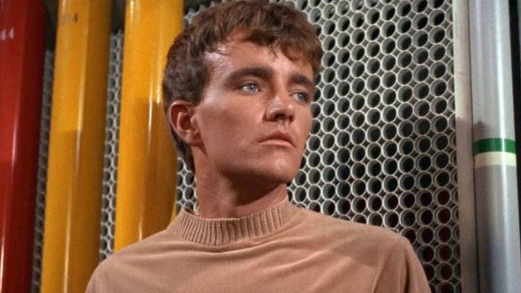 Robert Walker Jr. as Charlie Evans in the STAR TREK episode, "Charlie X." Season 1, episode, 2. Original air date September 15, 1966. 
