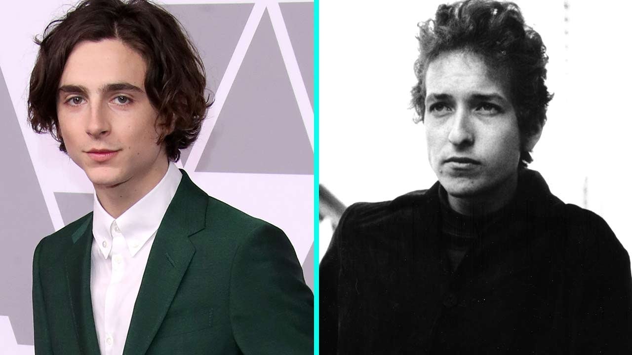 Timothée Chalamet turns into Bob Dylan in the biopic entitled “Completely Unknown” – see the photo