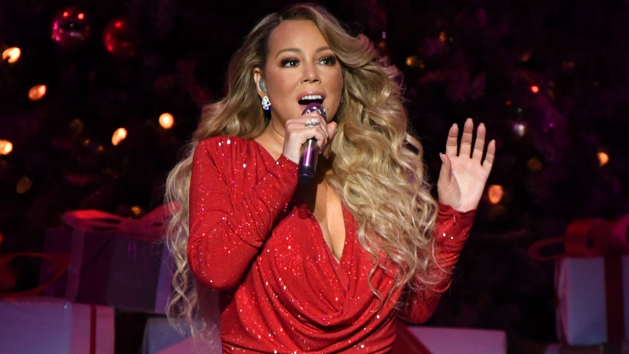 Singer Mariah Carey performs on stage at the half-time celebration News  Photo - Getty Images