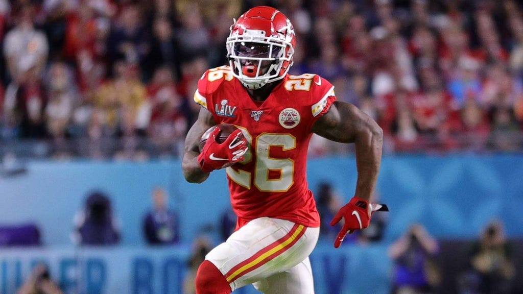 Damien Williams 26 of the Kansas City Chiefs