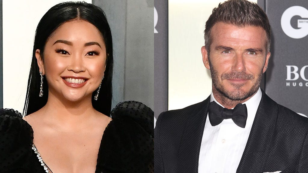 Lana Condor and David Beckham