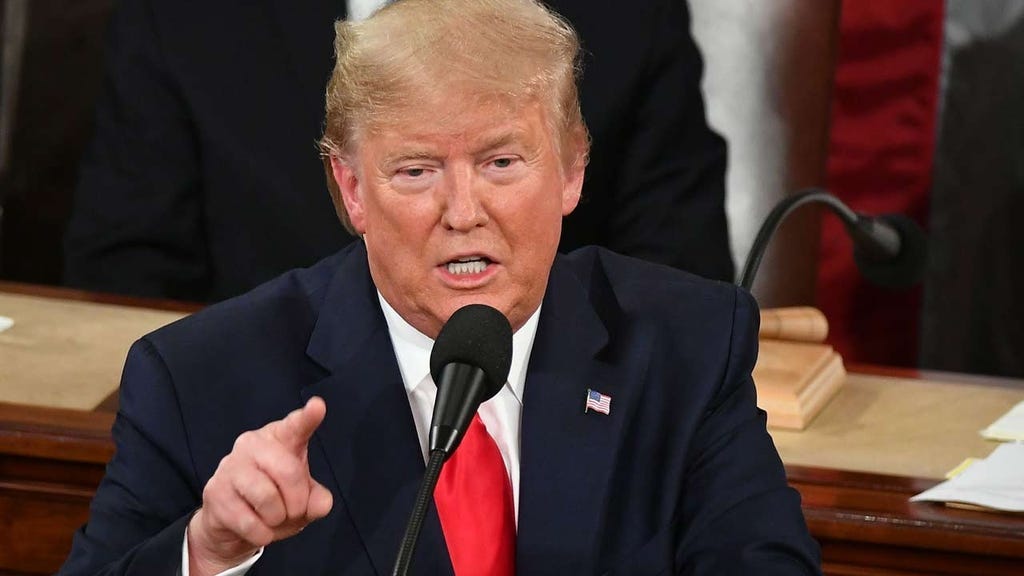 Donald Trump delivers 2020 state of the union address.