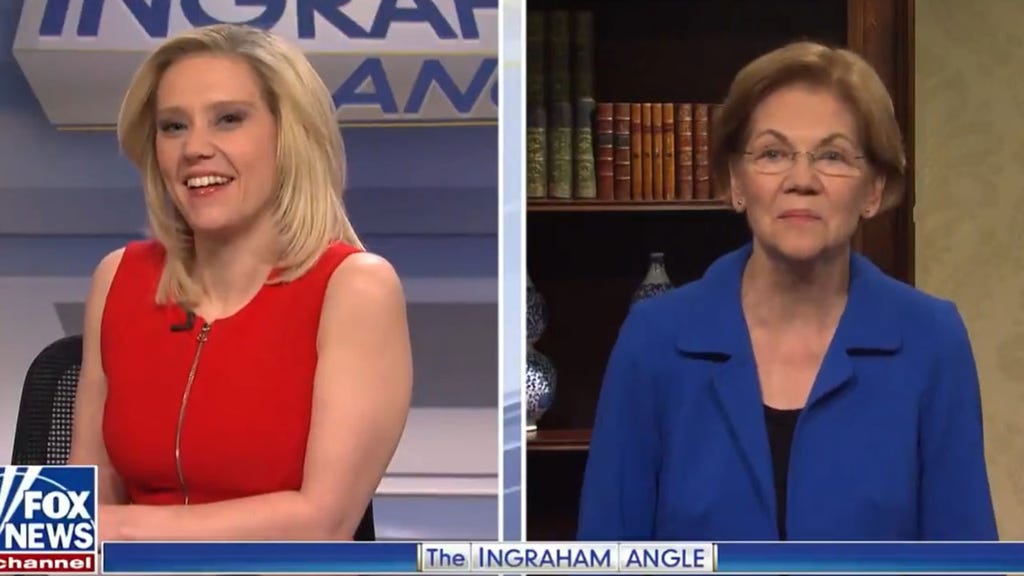 Kate McKinnon and Elizabeth Warren on 'Saturday Night Live'