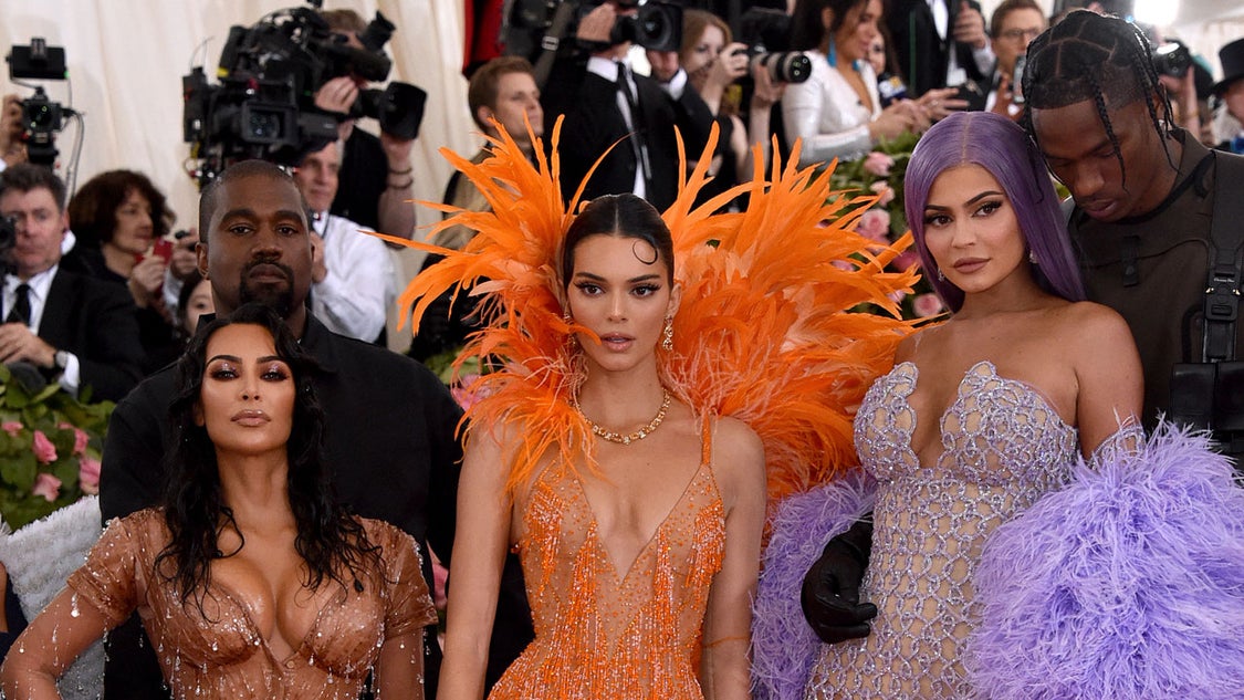 Kanye West, Kim Kardashian West, Kendall Jenner, Kylie Jenner and Travis Scott at 2019 met gala