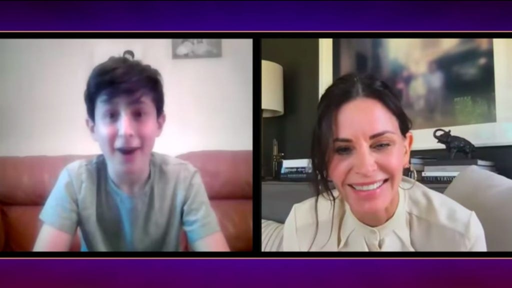 Naftali and Courteney Cox