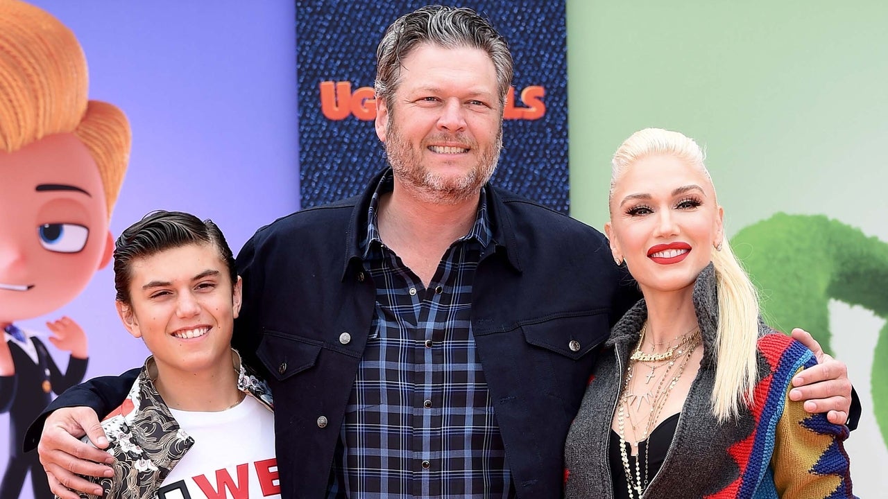 Blake Shelton Showers Gwen Stefani's Son Kingston With Kisses on His