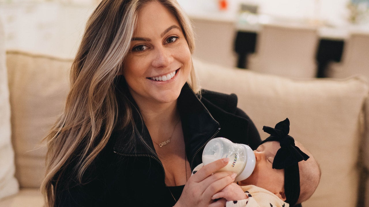 Shawn Johnson and her baby Drew