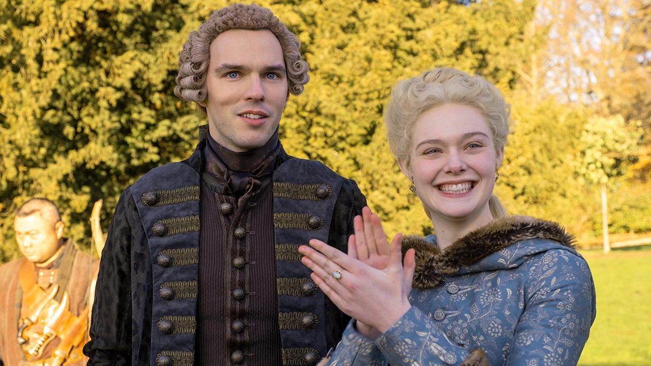 The Great Elle Fanning and Nicholas Hoult on Catherine, Those Sex Scenes and Season 2 (Exclusive) Entertainment Tonight photo