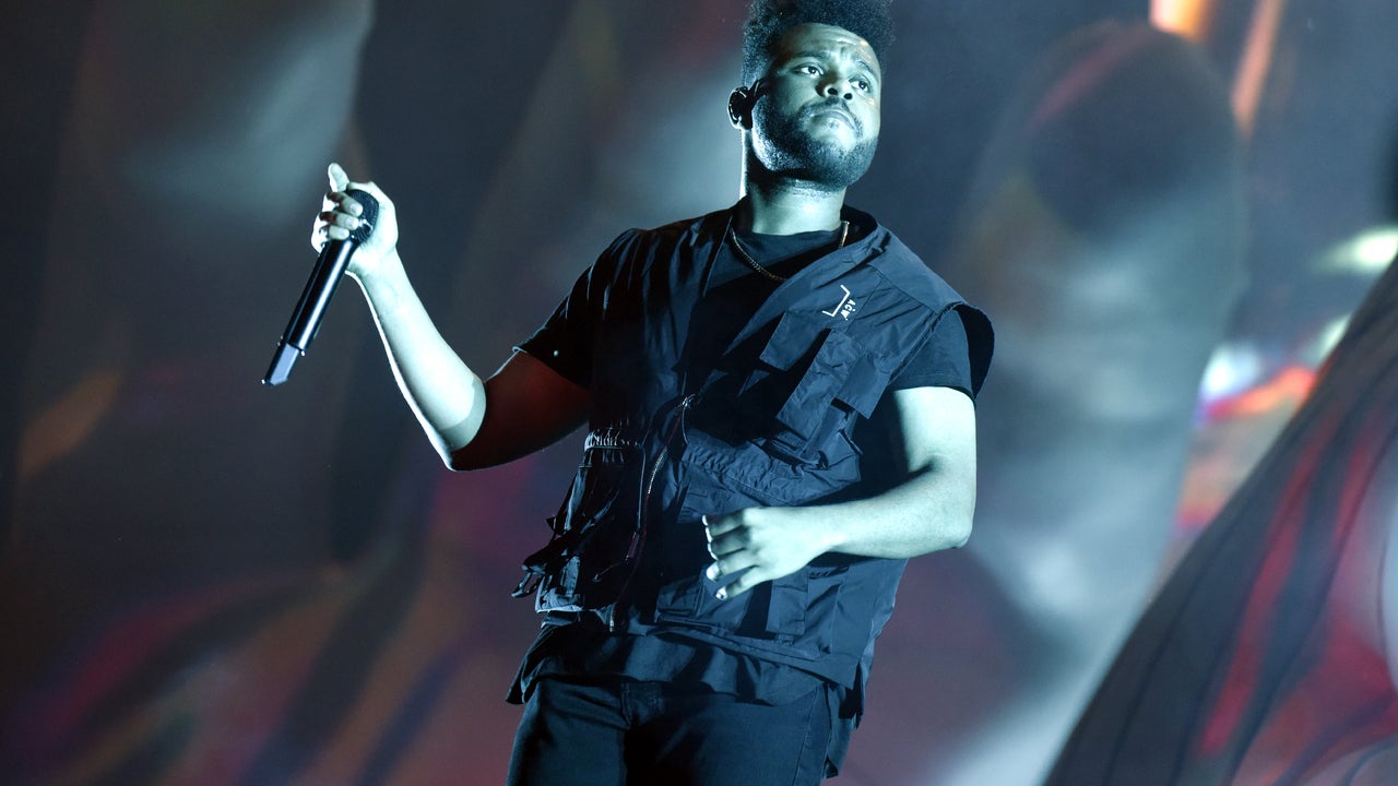 The Weeknd performs during Lollapalooza 2018