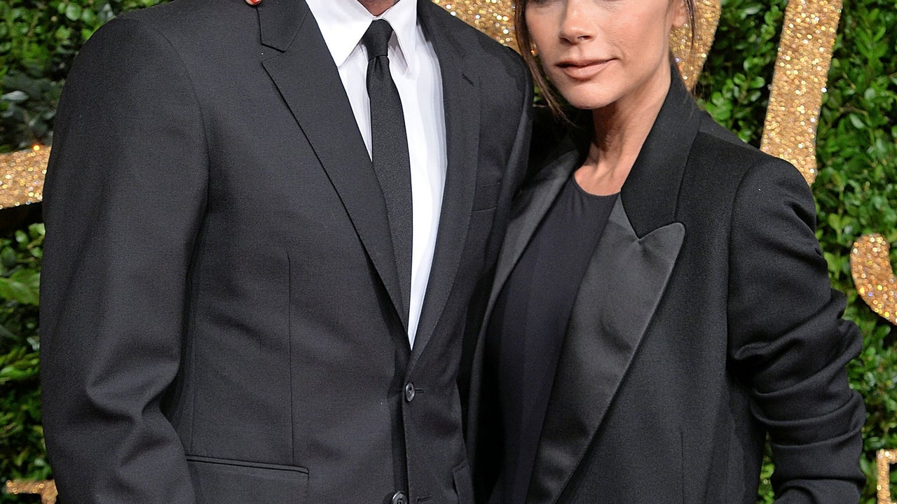 David Beckham and Victoria Beckham at the British Fashion Awards 2015 