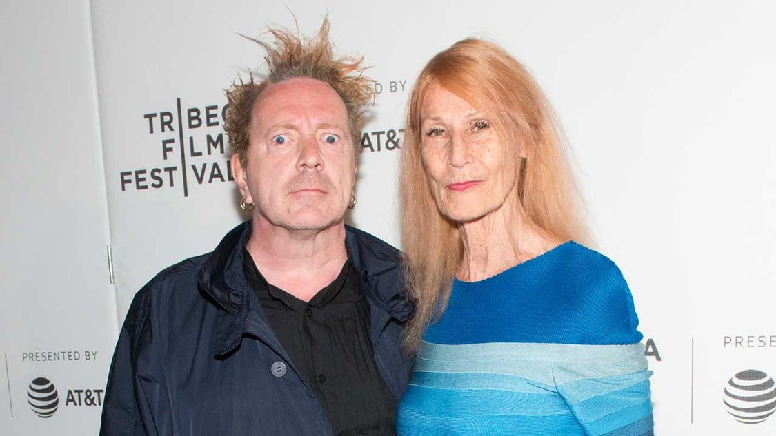 Johnny Rotten and Nora Forster